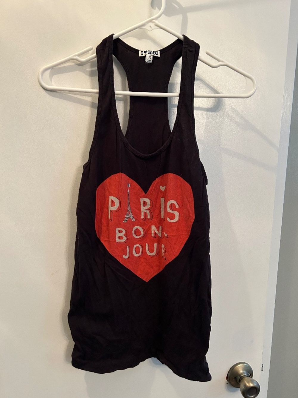 Paris Bonjour Tank Top Large